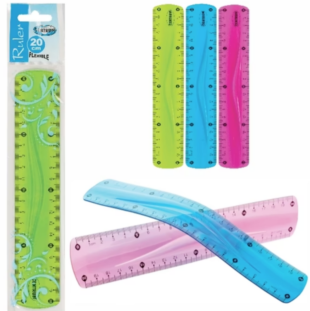 Flexible ruler 20cm Random color CENTRUM