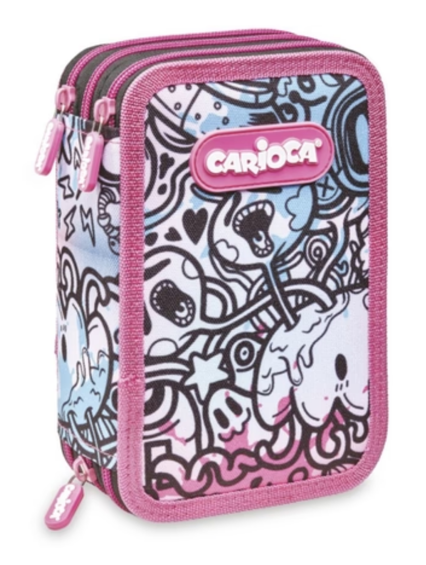 Pencil Case 3-zip Full CARIOCA