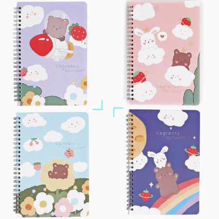 Spiral Note Book A5 (Random Design) 60sh. FOSKA