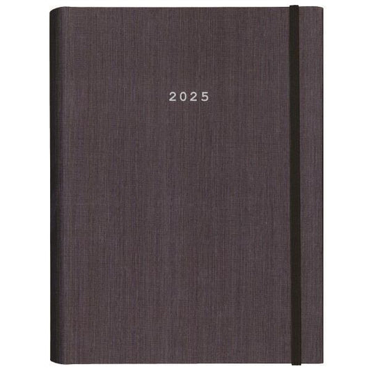Diary Daily (Saturday/Sunday Same Page) 14x21 Spiral Hard Cover Black NEXT