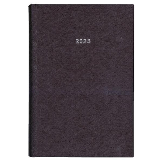 Diary Daily 2025 Hard Cover Nest Black 17x25mm NEXT