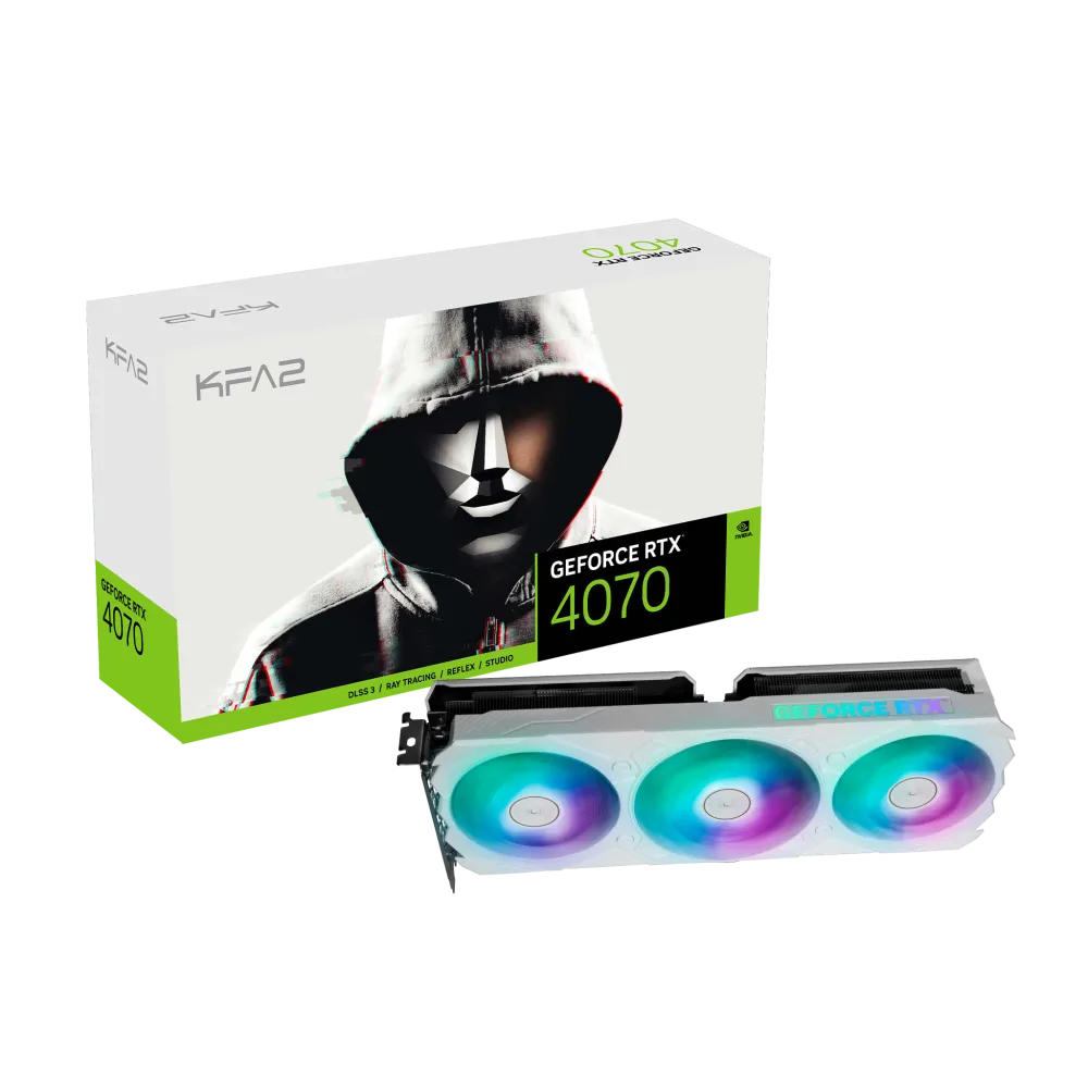 KFA2 GeForce RTX™ 4070 EX Gamer White 1-Click OC