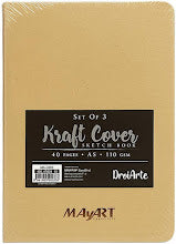 A4 Sketch Book Kraft Cover 40p. 110gsm MAYART