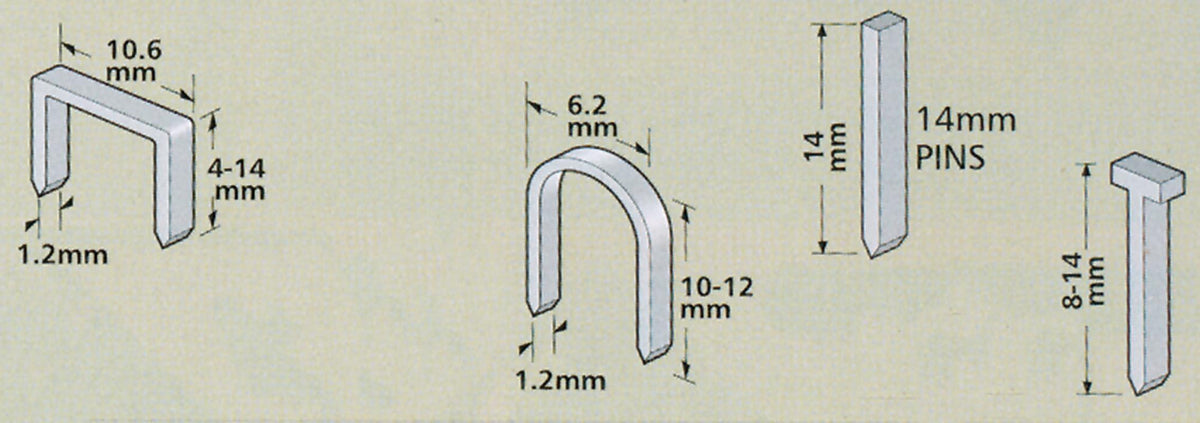 Staples for the staple gun14mm VEMIX