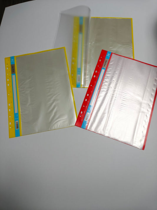 Clear Book with 20 pockets and 11 holes FILING