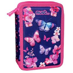 Pencil Case Butterfly 2-zip Must