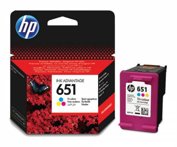 Ink Cartridge HP 651 Colour