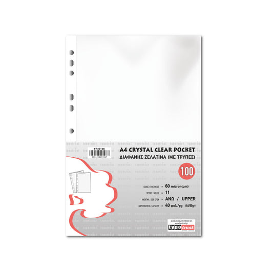 Clear Pockets 60mm A4 TYPOTRUST